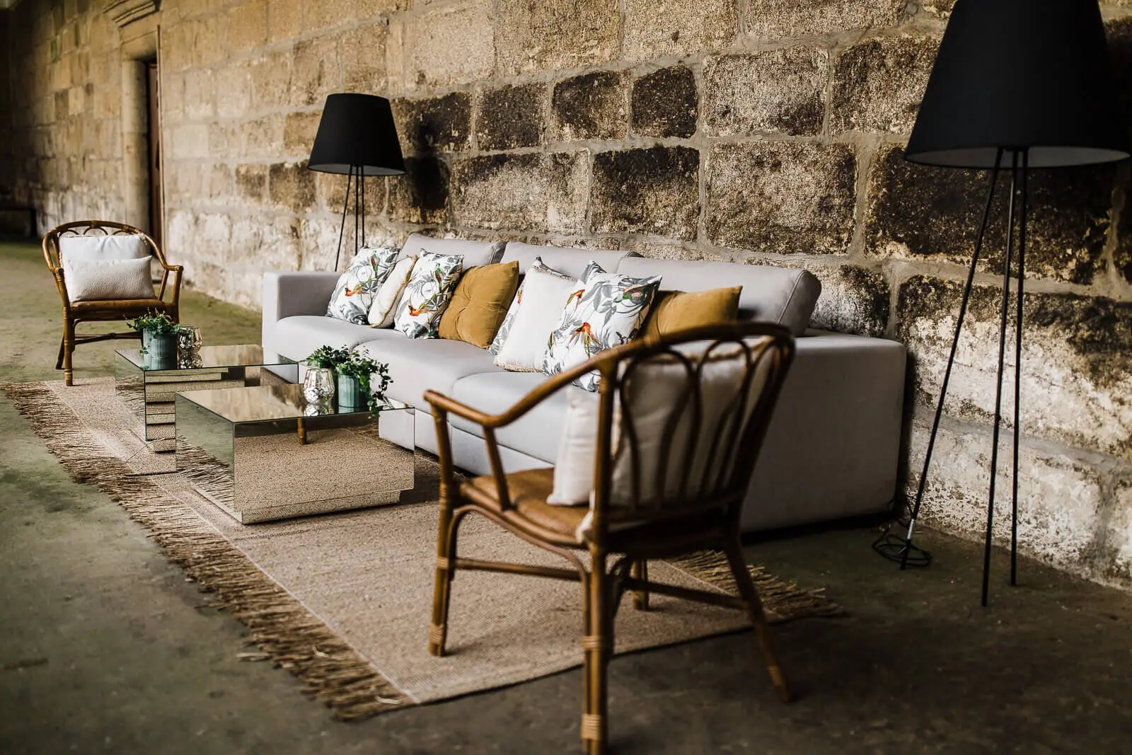 Event decoration at Mosteiro de Landim — 2